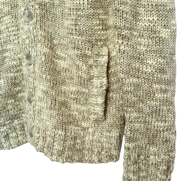 Calvin Klein Chunky Knit Cardigan Sweater Womens M Wool Mohair Cozy Fall Style - Picture 6 of 14